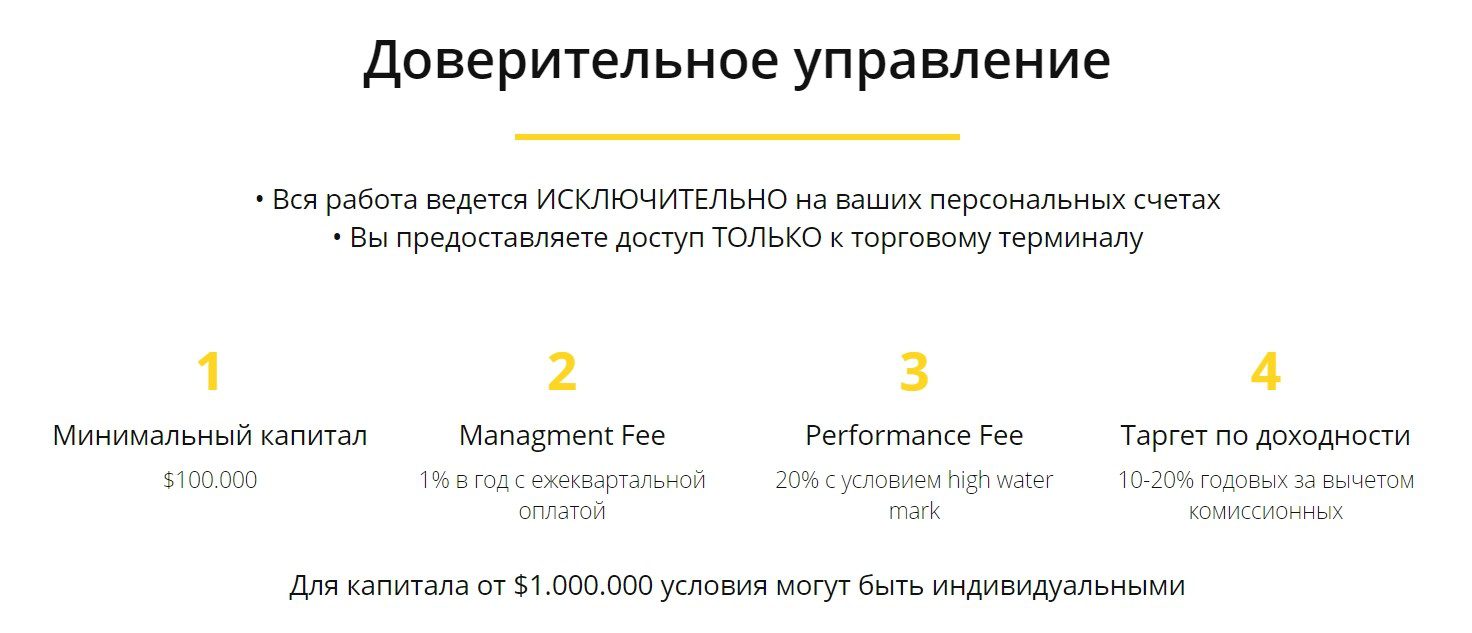 Доверительное управление Андрея Михайлеца