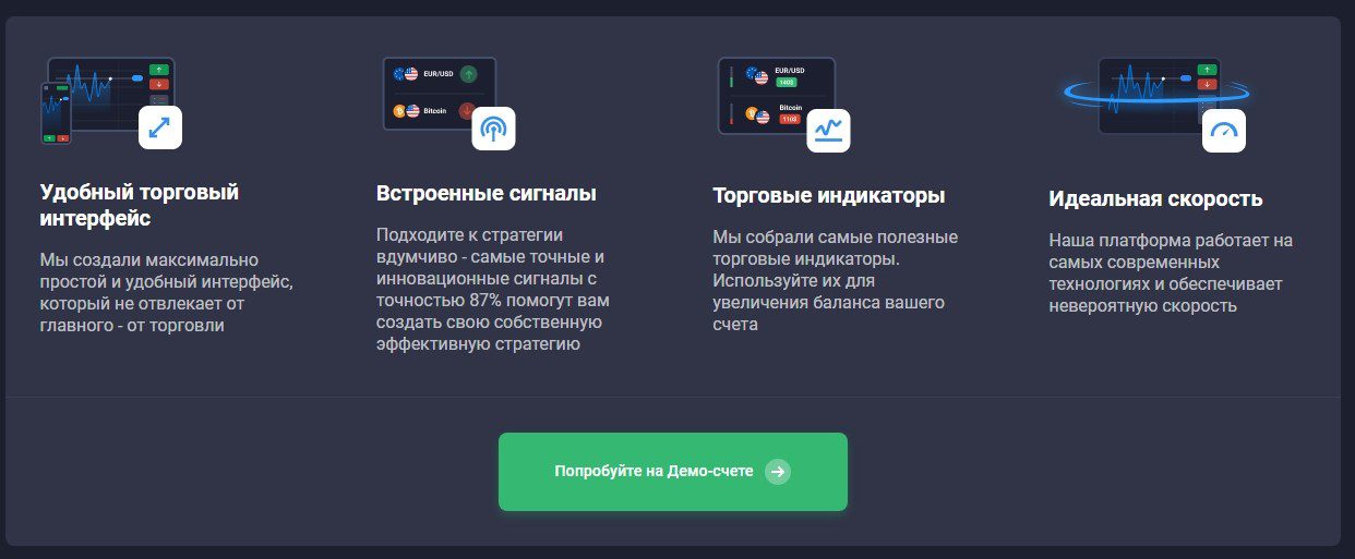 Торговые инструменты брокера Квотекс