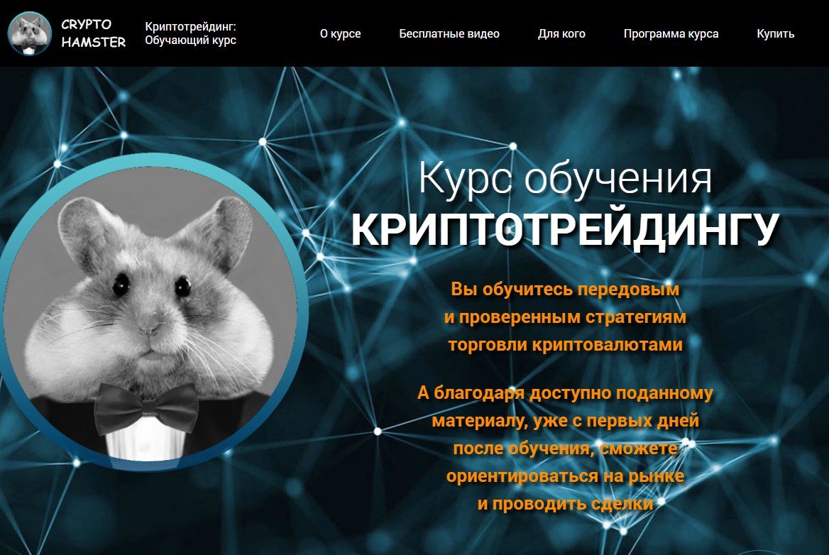 Курс обучения Криптотрейдингу Crypto Hamster