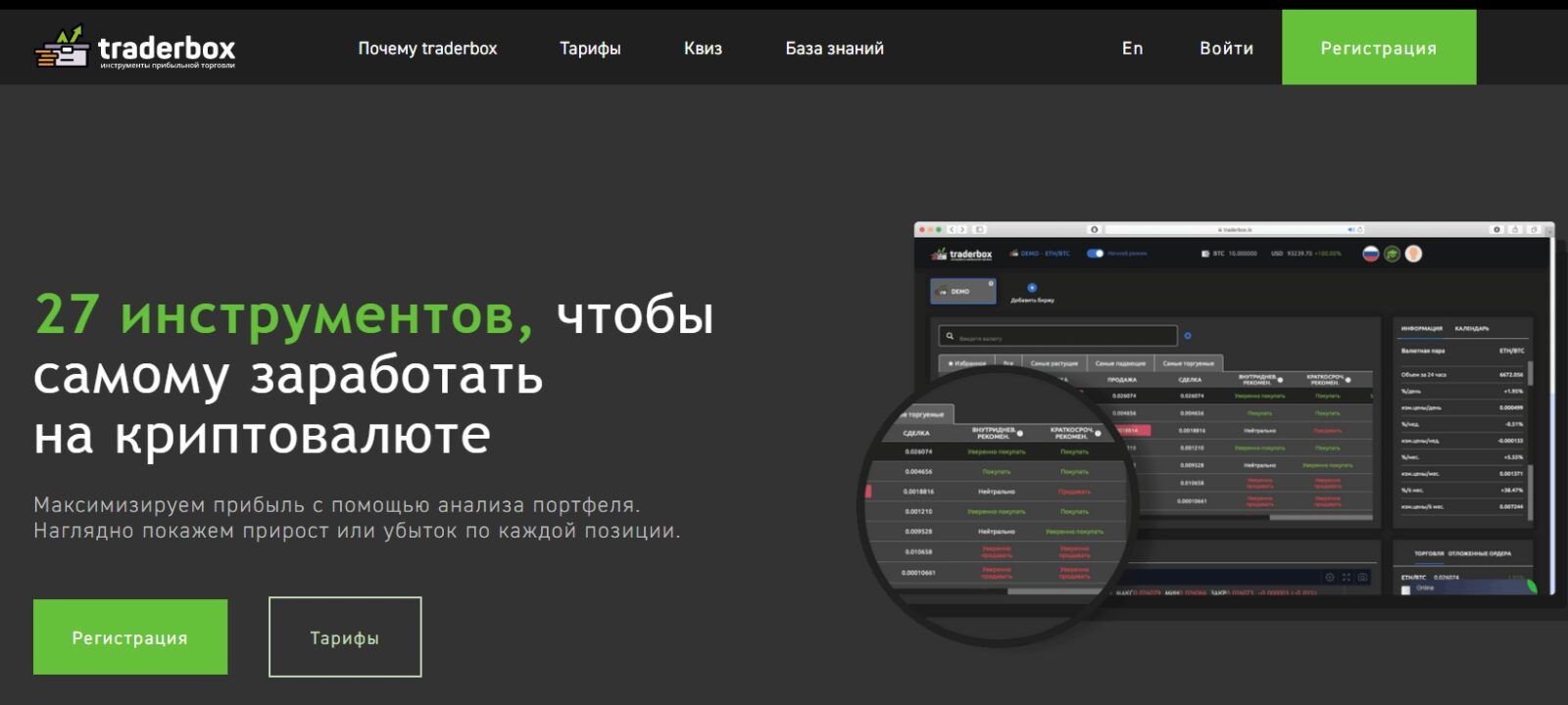 Сайт TraderBox