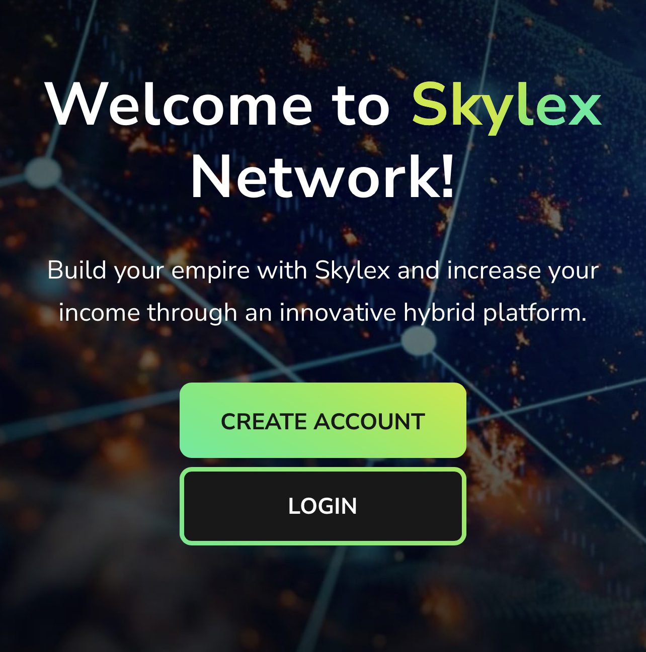 Skylex Network сайт