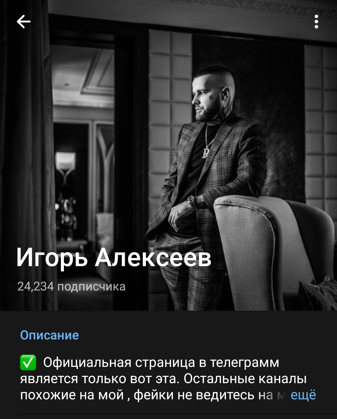 Игорь Алексеев телеграмм