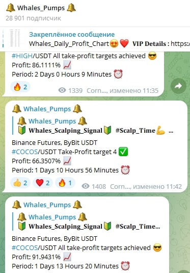 Whales Pumps телеграмм