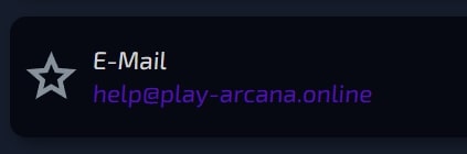 Play Arcana мейл