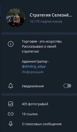 Стратегия Селезнёва телеграм