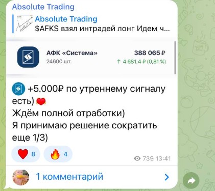 Absolute Trading телеграм