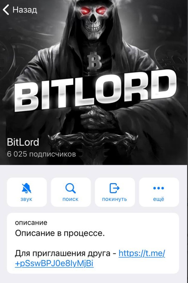 Bitlord телеграм канал