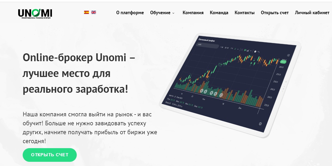 Unomi обзор брокера