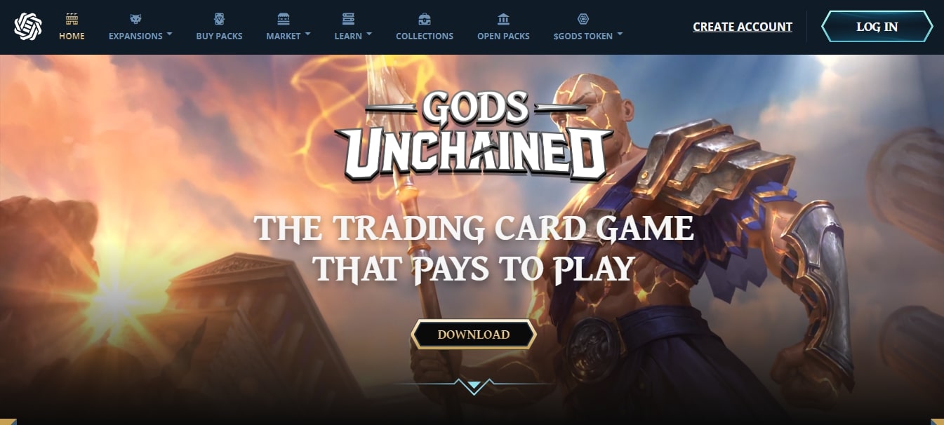 Gods Unchained Ethereum сайт