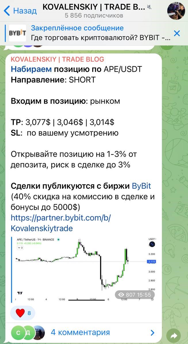 KOVALENSKIY TRADE BLOG телеграмм