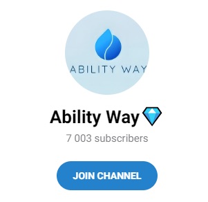 Телеграм-канал Ability way