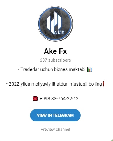 AKE Fx главная телеграм