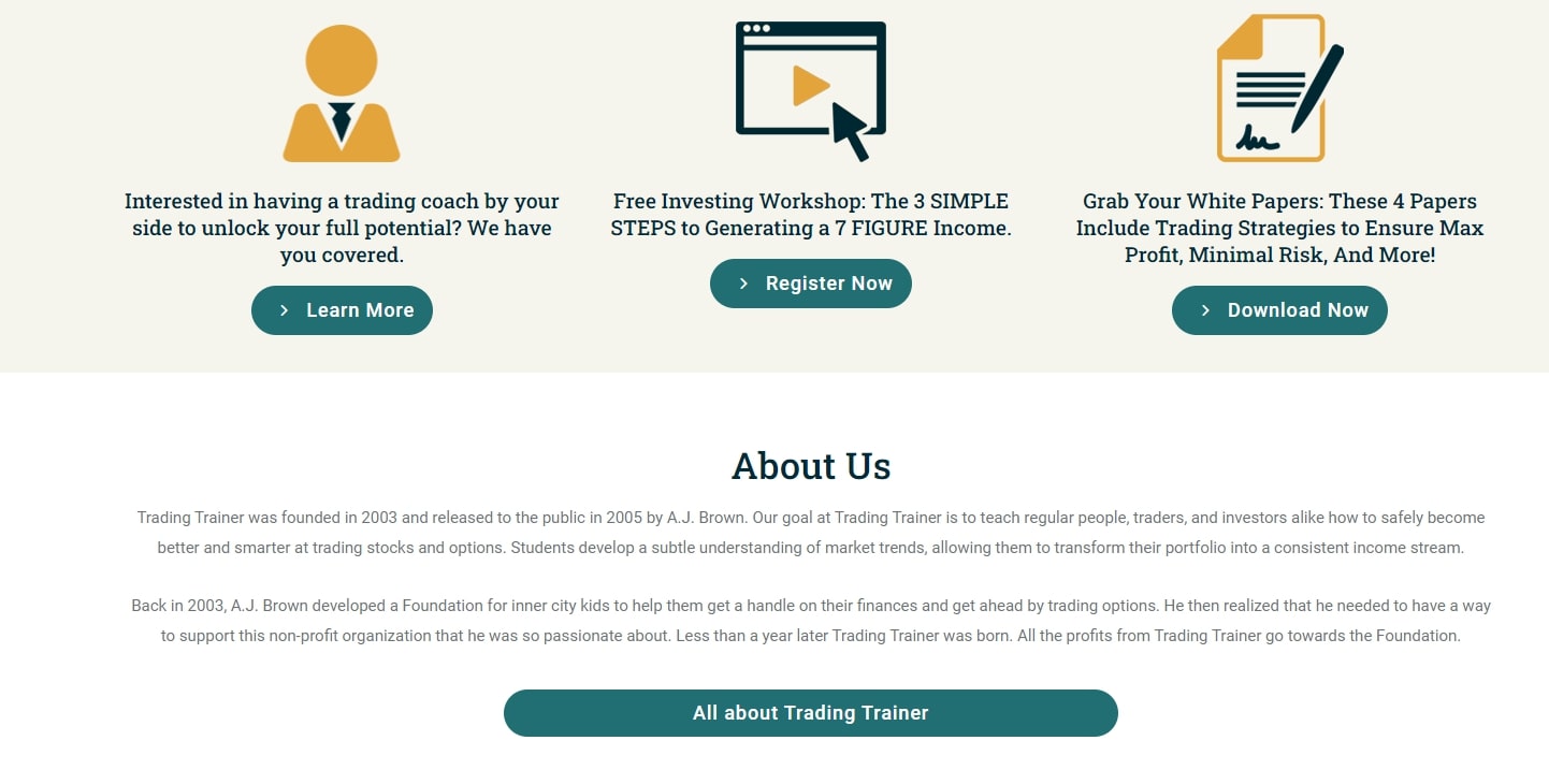 Trading Trainer сайт инфа