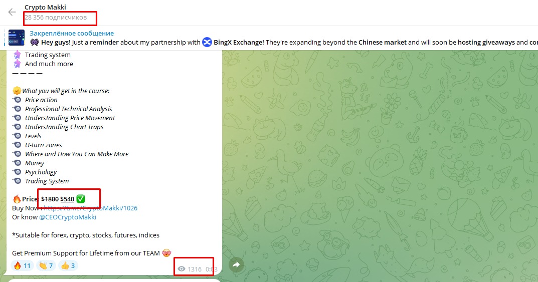 Телеграмм Crypto makki